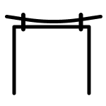 Line drying icon