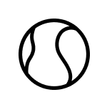 Tennis ball icon