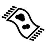 Rug with stain icon