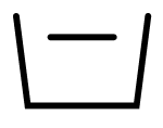 Basin with fill line icon