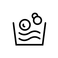 Bucket full of sudsy water icon