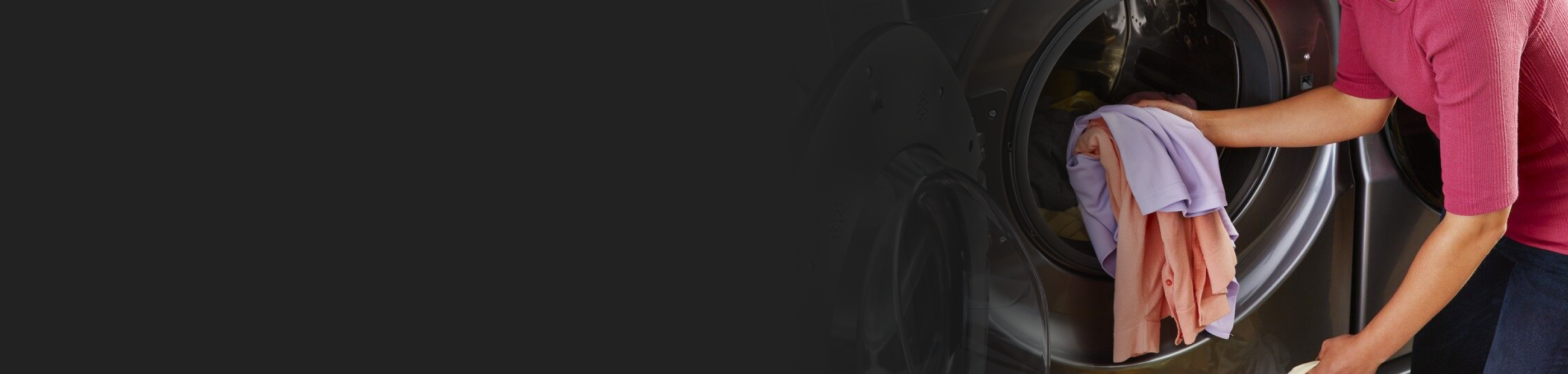 A person doing laundry