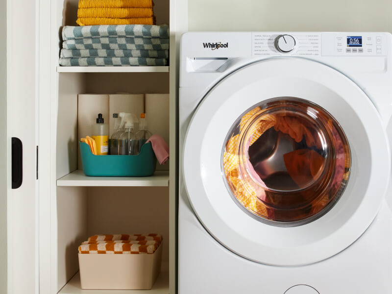 A white, Whirlpool® Front Load Washer A white, Whirlpool® Front Load Washer