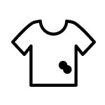 Shirt with spot icon