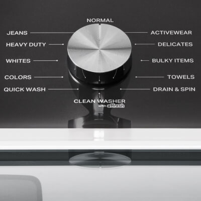 A close-up of a Whirlpool® Washer console