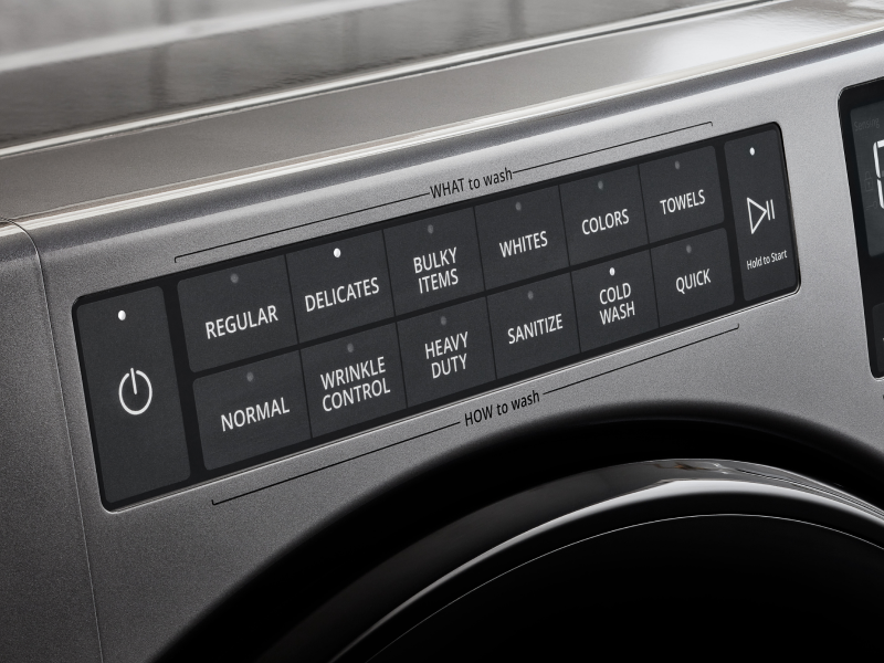 Cycle settings on a washing machine Cycle settings on a washing machine