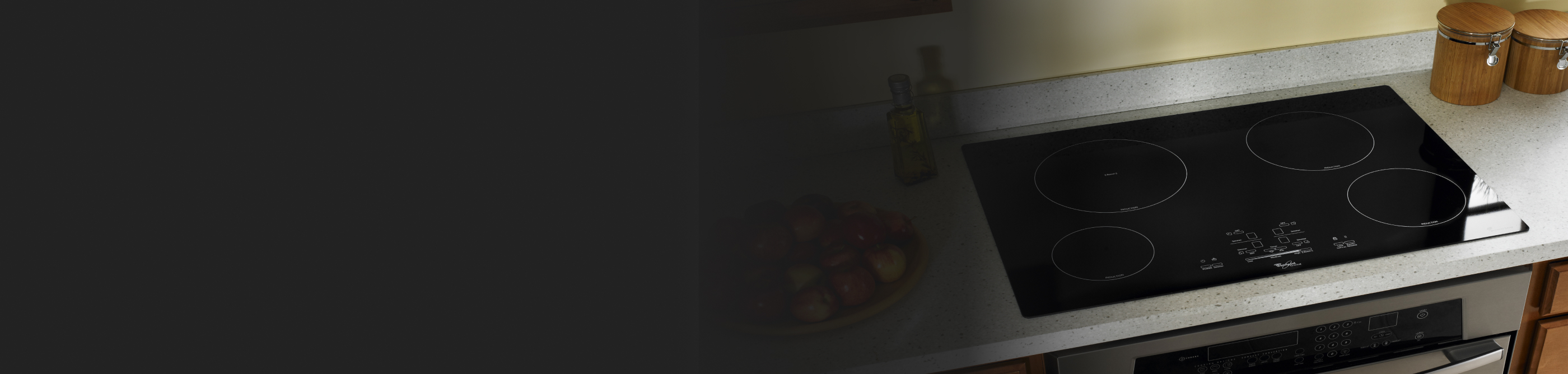 Whirlpool® Induction Cooktop installed in a countertop 