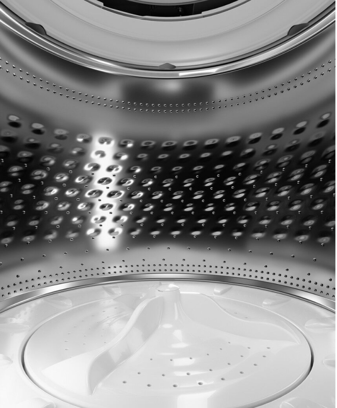 The interior of an impeller washer