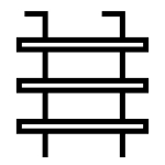 Door rack icon