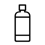 Bottle with label icon