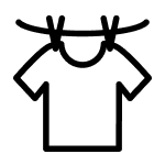 Shirt on clothesline icon