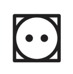 Normal dry cycle: medium heat icon