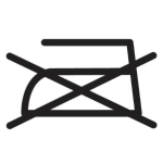 Do not iron icon