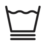 Machine wash: gentle or delicate icon