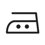 Warm iron: 150°C or 300°F icon