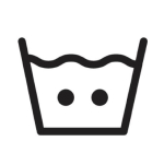 Machine wash warm: 40°C or 105°F icon