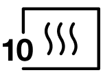 10 microwave power level icon
