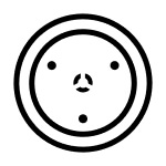 Microwave turntable icon