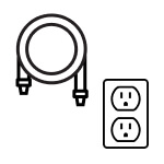 Cord and outlet icon