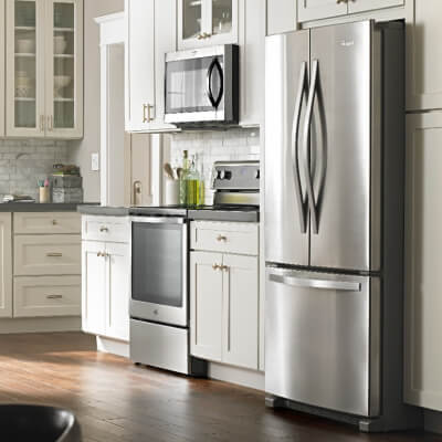 A sleek, Whirlpool® Side-by-side Refrigerator