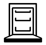 Large capacity dishwasher icon