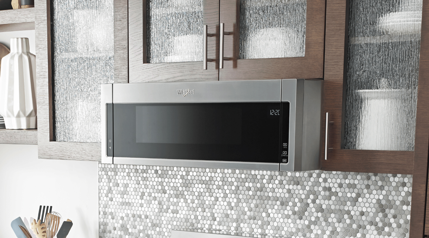 Low profile microwave hood combination fit in the same place as a hood Low profile microwave hood combination fit in the same place as a hood