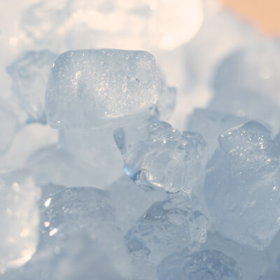 Close-up image of nugget ice
