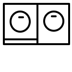 Washer and dryer icon