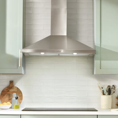A Whirlpool® Range Hood in a kitchen