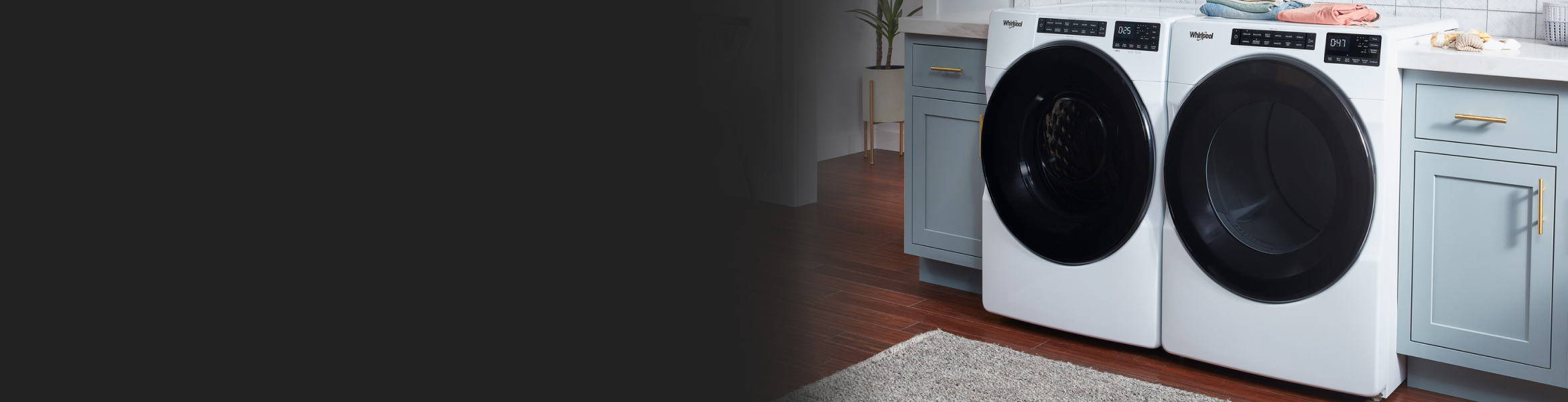 An image of a washer and dryer set