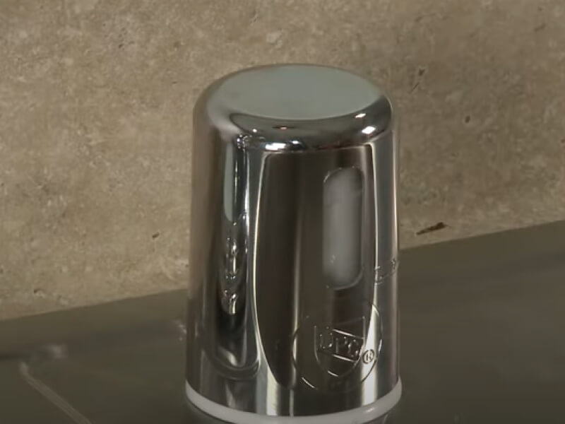 Close up image of a dishwasher air gap