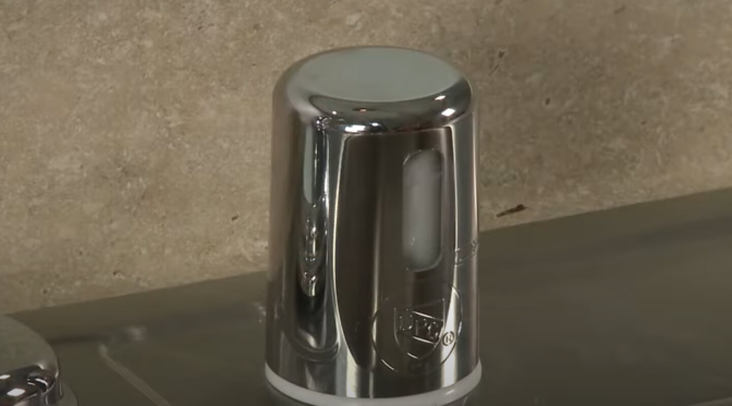 Close up image of a dishwasher air gap