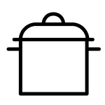 Pot with a lid icon