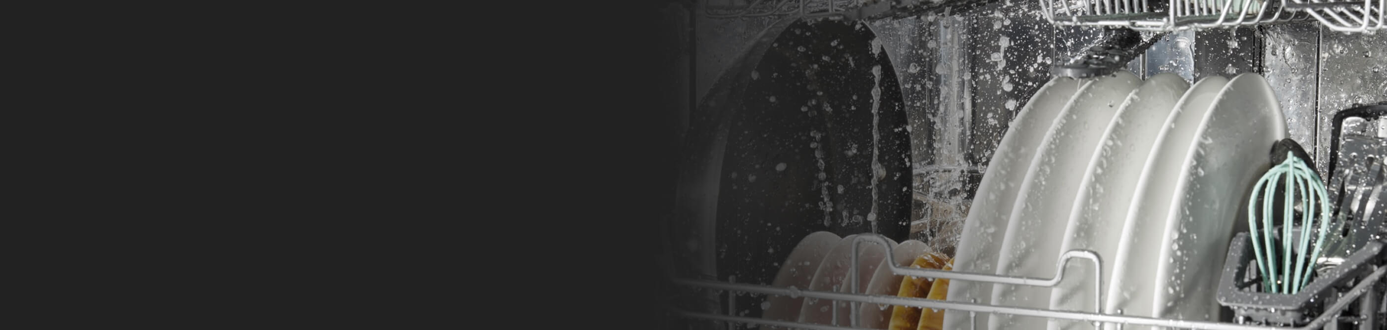 Clean dishes in a dishwasher