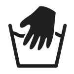 Hand wash laundry symbol