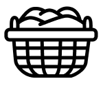 Laundry basket icon
