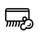 Scrub brush with suds icons