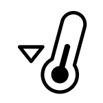 Temperature decrease icon