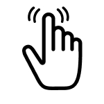 A finger press icon