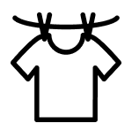 Shirt on clothesline icon