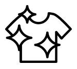 Clean T-shirt icon