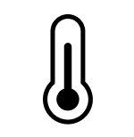 Oven thermometer icon