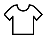 White T-shirt icon