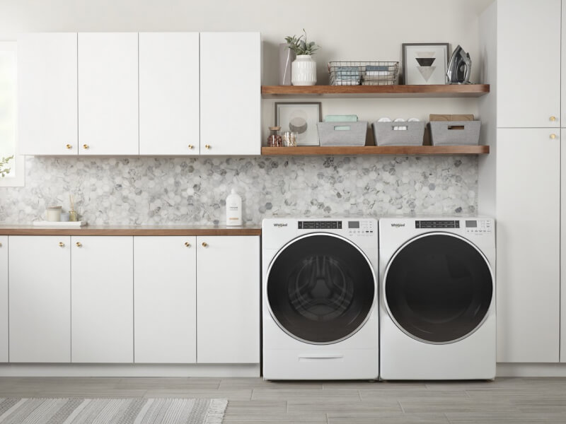 Whirlpool® appliances in a modern kitchen