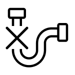 Drain with x icon