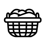 Laundry basket icon
