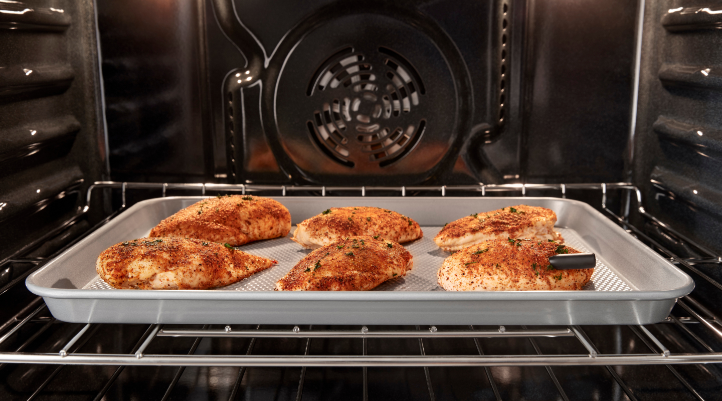 Chicken breasts baking in the oven Chicken breasts baking in the oven