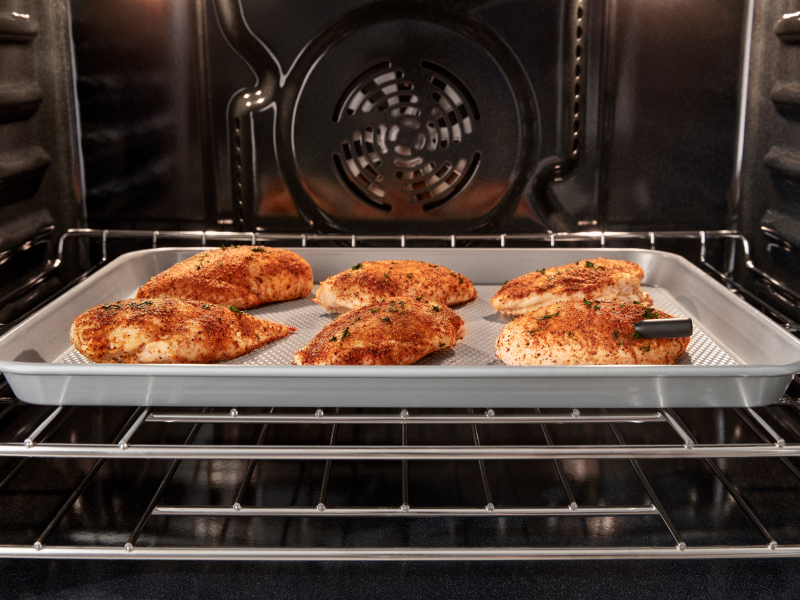 Chicken breasts baking in the oven Chicken breasts baking in the oven