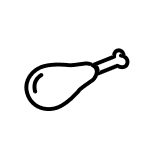 chicken drumstick icon