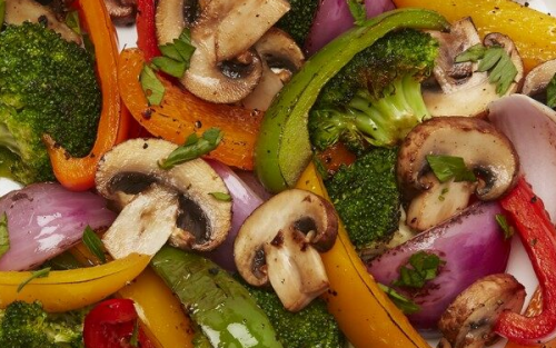 Assorted cooked vegetables